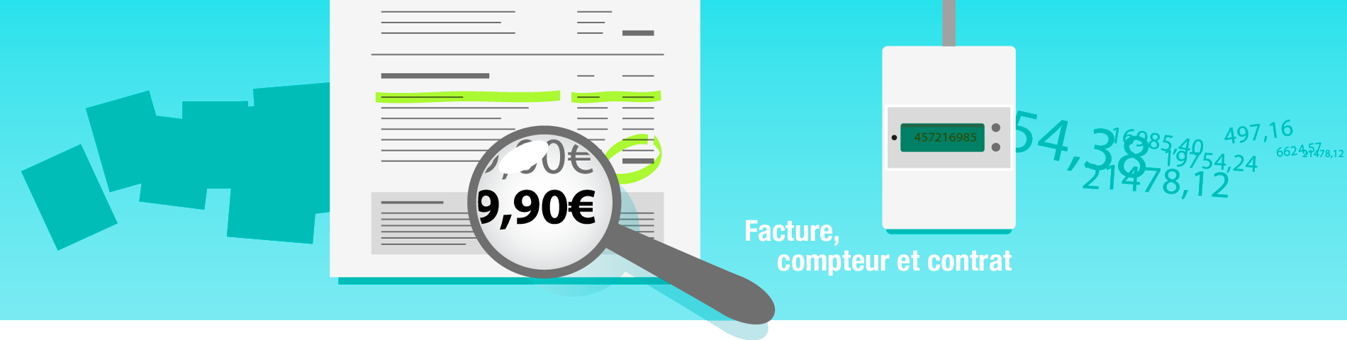 Facture, compteur et contrat