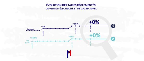 Le 1er avril 2023, les tarifs réglementés d&rsquo;électricité et de gaz naturel n&rsquo;évoluent pas